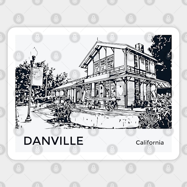 Danville California Magnet by Lakeric